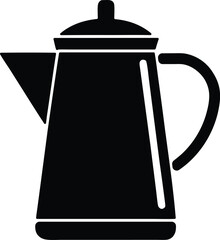 Fototapeta premium coffee pot vector icon.
