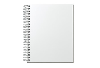 Blank spiral-bound notebook