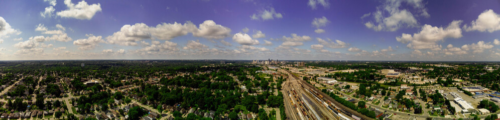 Fototapeta premium London Ontario Aerial Panorama 