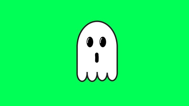 green screen ghost illustration for your use