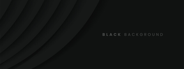 Black abstract shape background with dark shadow