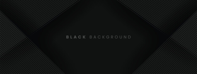 Black abstract shape background with dark shadow