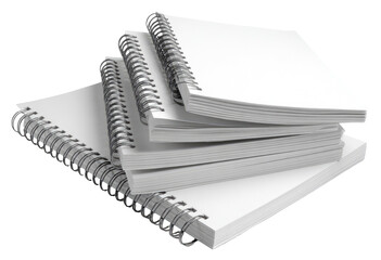 Stack of spiral-bound notebooks