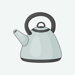 vector water kettle illustration template