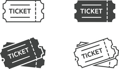 Get Access with these versatile ticket icons for events and admissions