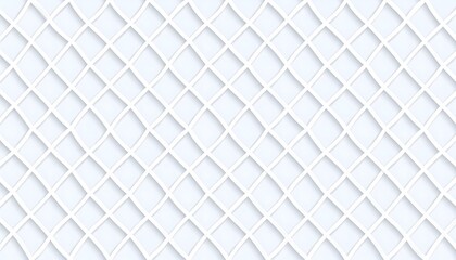 Fototapeta premium Modern geometric seamless pattern with white lines and soft shadows.