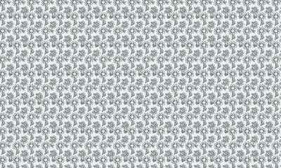 Black and white daisy pattern illustration flower floral.