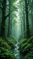 Obraz premium Whispers of the Rainforest