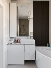 interior design. interior photography of an apartment for rent. One-room apartment with a simple and cozy design. High quality photo