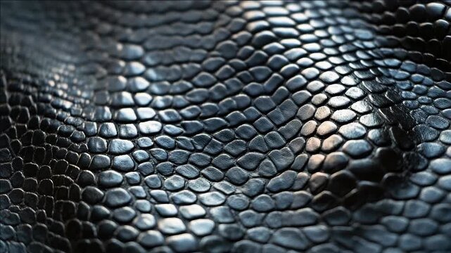 This  captures the intricate and detailed pattern of python skin, seen up close.