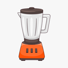 vector blender juicer illustration template