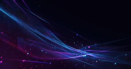 Abstract digital waves