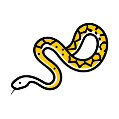 Fototapeta premium vector illustration of a snake