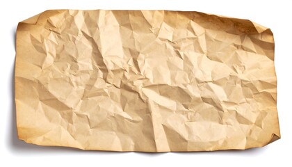 Crumpled antique paper