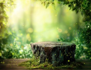 Forest stump display