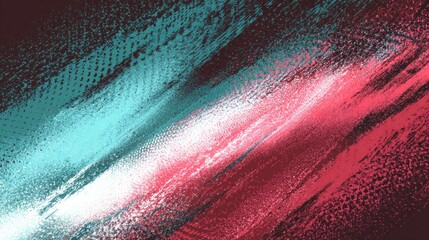 an abstract digital art piece featuring vibrant lines and bands of color, predominantly in hues of red, blue, and green