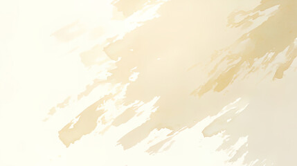白背景にベージュの抽象的な模様の水彩背景