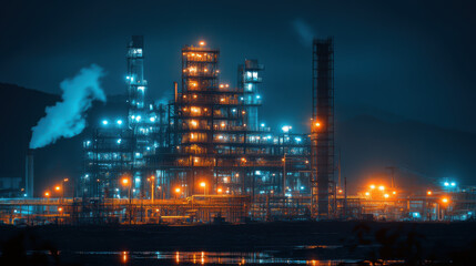 Fototapeta premium Construction site background. Hoisting cranes and new multi-storey buildings