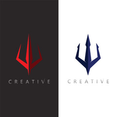Trident Vector Icon for Business Power and Strong Defense Branding Identity