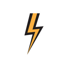 Logo lightning Flat Design