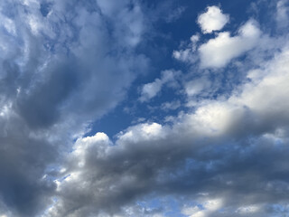 Obraz premium Clouds sky cloudscape weather cloudy heaven Cloud summer sunlight horizon day white atmosphere beauty light freedom environment dawn Himmel Sonnenuntergang Wolken Sonne Sommer bewölkt Gewitter