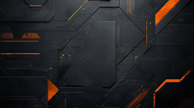 Random Orange Shapes