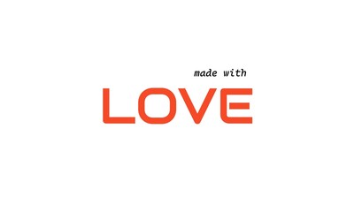 love phrases "made with love"
