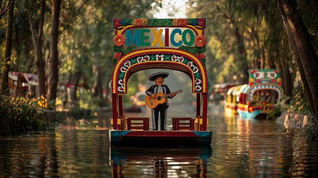 Exploring xochimilco canals mexico on a colorful trajineras boat tour