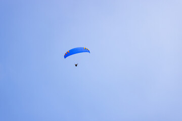 Paraglider flying high over Torrey Pines San Diego California 2025