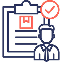 Customs Control line color icon