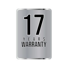 warranty stamp. sign. seal. Hologram stickers, holographic labels with silver texture, vector original product stamp. warranty badge sign insignia symbol with stars on white background