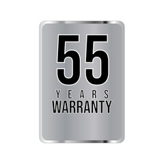 warranty stamp. sign. seal. Hologram stickers, holographic labels with silver texture, vector original product stamp. warranty badge sign insignia symbol with stars on white background