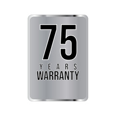 warranty stamp. sign. seal. Hologram stickers, holographic labels with silver texture, vector original product stamp. warranty badge sign insignia symbol with stars on white background