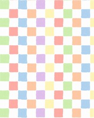 Cute pastel checkered pattern 