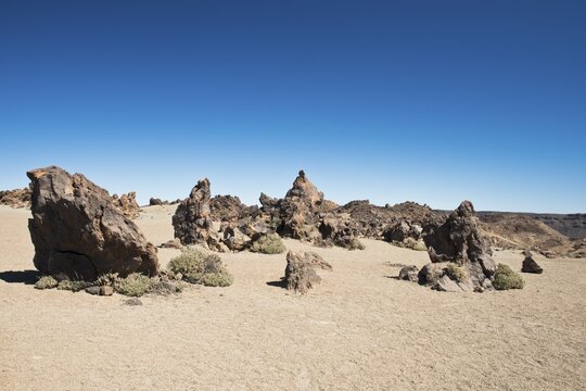 Lava rocks in Teide National Park, Tenerife, Spain