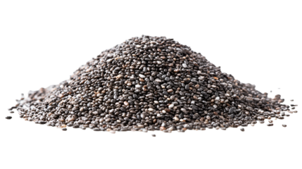 A pile of chia seeds healthy eating superfood