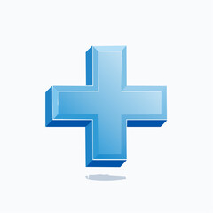 Obraz premium Vector illustration of a cross symbol