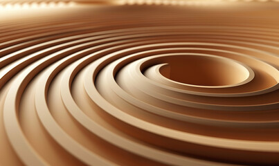 Obraz premium A digital abstract image with a swirling pattern of brown shades. , Generate AI