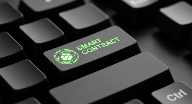 Decoding Digital Trust Smart Contract Key Blockchain Technology for Secure Transactions Cryptocurrency Future Tech in