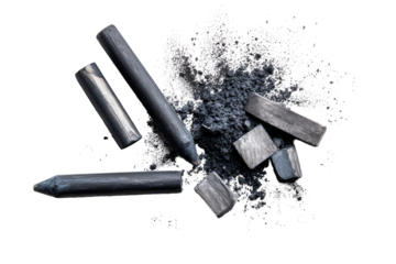 Charcoal Pencils Broken Graphite Dust Art Supplies