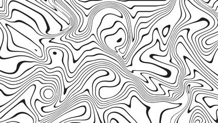 Abstract elevation map background with wavy and organic topographic lines, Dynamic topographic design with fluid curved lines, line art, vector line, vector art, vector design