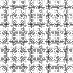 Texture with figures from lines.Abstract background. Black and white color. Repeat pattern. Element design for web page, textures, cover, fabric, textile, card, poster. Repeating design.