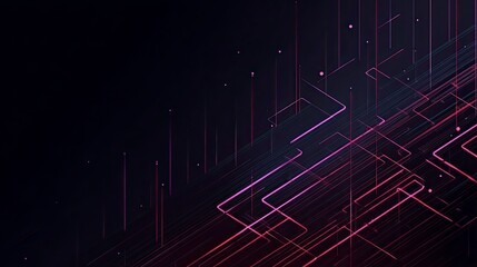 Pink lines dark geometric background