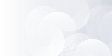 Abstract background with grey circle lines. Digital future technology concept simple modern abstract