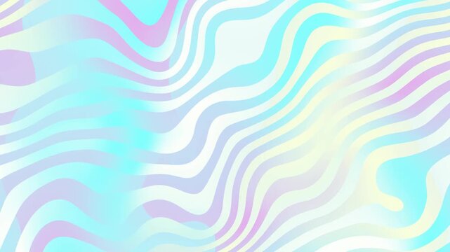 Abstract background animation displaying a colorful candy wave pattern with a liquid liquid surface texture for seamless video motion 4K