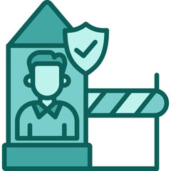 Border Control solid icon