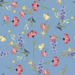 seamless pattern with flowers