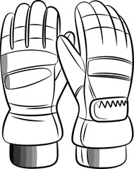 High-quality winter gloves, durable and insulated, perfect for skiing, snowboarding, outdoor sports, cold weather gear, protective handwear, stylish design