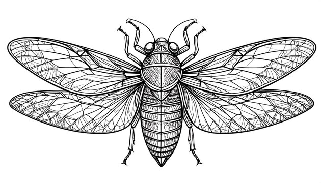 Cicada clip art preview