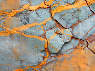 Rust Patina Marble with Ochre Veins Texture